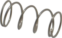 Value Collection - 0.24" OD, 0.02" Wire, 1/2" Free Length, Compression Spring - 4.88 Lb Spring Rating, Stainless Steel - Industrial Tool & Supply