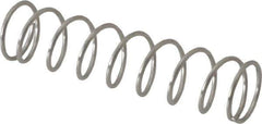 Value Collection - 0.24" OD, 0.02" Wire, 1" Free Length, Compression Spring - 2.28 Lb Spring Rating, Stainless Steel - Industrial Tool & Supply