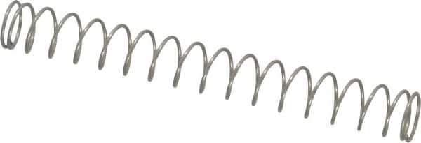 Value Collection - 0.24" OD, 0.02" Wire, 2" Free Length, Compression Spring - 1.1 Lb Spring Rating, Stainless Steel - Industrial Tool & Supply