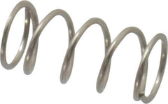 Value Collection - 0.24" OD, 0.026" Wire, 1/2" Free Length, Compression Spring - 9.67 Lb Spring Rating, Stainless Steel - Industrial Tool & Supply