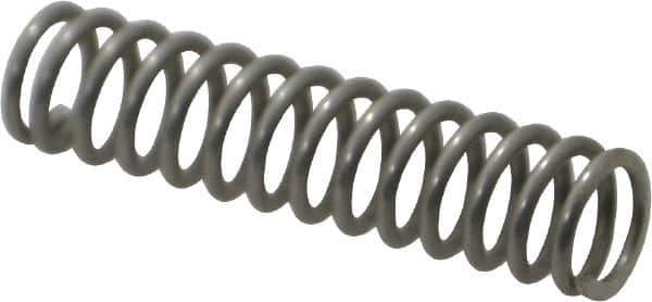 Value Collection - 0.24" OD, 0.032" Wire, 1" Free Length, Compression Spring - 11.61 Lb Spring Rating, Stainless Steel - Industrial Tool & Supply