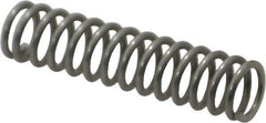 Value Collection - 0.24" OD, 0.032" Wire, 1" Free Length, Compression Spring - 11.61 Lb Spring Rating, Stainless Steel - Industrial Tool & Supply