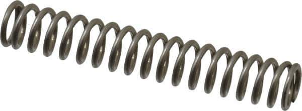 Value Collection - 0.24" OD, 0.032" Wire, 1-1/2" Free Length, Compression Spring - 7.56 Lb Spring Rating, Stainless Steel - Industrial Tool & Supply