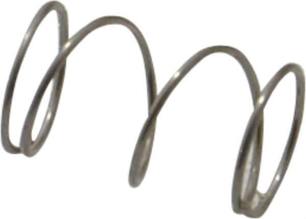 Value Collection - 0.3" OD, 0.02" Wire, 1/2" Free Length, Compression Spring - 3.54 Lb Spring Rating, Stainless Steel - Industrial Tool & Supply
