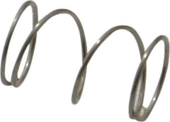 Value Collection - 0.3" OD, 0.02" Wire, 1/2" Free Length, Compression Spring - 3.54 Lb Spring Rating, Stainless Steel - Industrial Tool & Supply