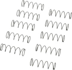 Value Collection - 0.3" OD, 0.02" Wire, 1" Free Length, Compression Spring - 1.7 Lb Spring Rating, Stainless Steel - Industrial Tool & Supply