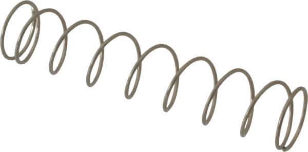 Value Collection - 0.3" OD, 0.02" Wire, 1-1/2" Free Length, Compression Spring - 1.12 Lb Spring Rating, Stainless Steel - Industrial Tool & Supply