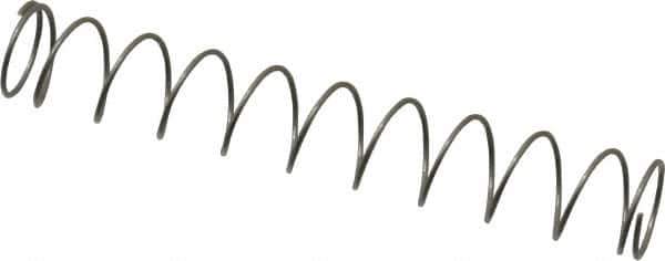 Value Collection - 0.3" OD, 0.02" Wire, 2" Free Length, Compression Spring - 0.82 Lb Spring Rating, Stainless Steel - Industrial Tool & Supply