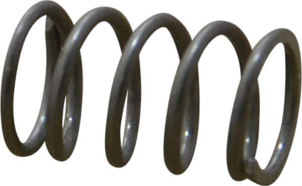 Value Collection - 0.3" OD, 0.032" Wire, 1/2" Free Length, Compression Spring - 16.58 Lb Spring Rating, Stainless Steel - Industrial Tool & Supply