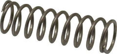 Value Collection - 0.3" OD, 0.032" Wire, 1" Free Length, Compression Spring - 7.72 Lb Spring Rating, Stainless Steel - Industrial Tool & Supply