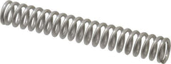 Value Collection - 0.3" OD, 0.047" Wire, 2" Free Length, Compression Spring - 16.61 Lb Spring Rating, Stainless Steel - Industrial Tool & Supply
