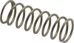Value Collection - 0.36" OD, 0.035" Wire, 1" Free Length, Compression Spring - 9.32 Lb Spring Rating, Stainless Steel - Industrial Tool & Supply