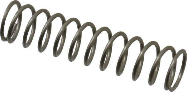 Value Collection - 0.36" OD, 0.035" Wire, 1-1/2" Free Length, Compression Spring - 6.06 Lb Spring Rating, Stainless Steel - Industrial Tool & Supply