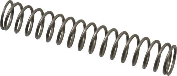 Value Collection - 0.36" OD, 0.035" Wire, 2" Free Length, Compression Spring - 4.19 Lb Spring Rating, Stainless Steel - Industrial Tool & Supply