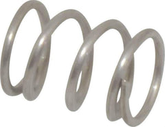 Value Collection - 0.36" OD, 0.041" Wire, 1/2" Free Length, Compression Spring - 30.24 Lb Spring Rating, Stainless Steel - Industrial Tool & Supply