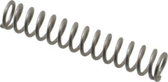 Value Collection - 0.36" OD, 0.047" Wire, 2" Free Length, Compression Spring - 11.02 Lb Spring Rating, Stainless Steel - Industrial Tool & Supply