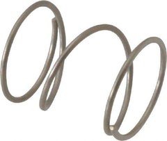 Value Collection - 0.42" OD, 0.028" Wire, 1/2" Free Length, Compression Spring - 6.28 Lb Spring Rating, Stainless Steel - Industrial Tool & Supply