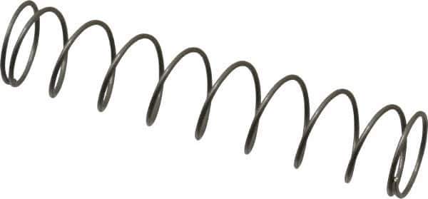 Value Collection - 0.42" OD, 0.028" Wire, 2" Free Length, Compression Spring - 1.43 Lb Spring Rating, Stainless Steel - Industrial Tool & Supply