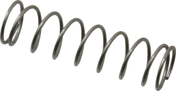 Value Collection - 0.42" OD, 0.035" Wire, 1-1/2" Free Length, Compression Spring - 4.02 Lb Spring Rating, Stainless Steel - Industrial Tool & Supply