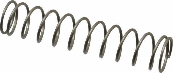 Value Collection - 0.42" OD, 0.035" Wire, 2" Free Length, Compression Spring - 2.98 Lb Spring Rating, Stainless Steel - Industrial Tool & Supply