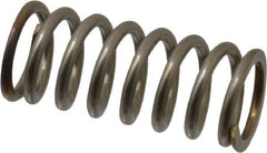 Value Collection - 0.42" OD, 0.054" Wire, 1" Free Length, Compression Spring - 30.07 Lb Spring Rating, Stainless Steel - Industrial Tool & Supply