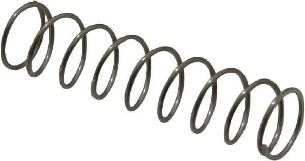 Value Collection - 0.48" OD, 0.035" Wire, 2" Free Length, Compression Spring - 2.5 Lb Spring Rating, Stainless Steel - Industrial Tool & Supply