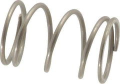 Value Collection - 0.48" OD, 0.041" Wire, 3/4" Free Length, Compression Spring - 12.05 Lb Spring Rating, Stainless Steel - Industrial Tool & Supply