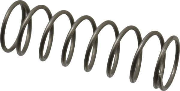 Value Collection - 0.48" OD, 0.041" Wire, 1-1/2" Free Length, Compression Spring - 5.68 Lb Spring Rating, Stainless Steel - Industrial Tool & Supply