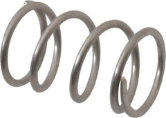 Value Collection - 0.48" OD, 0.047" Wire, 3/4" Free Length, Compression Spring - 19.46 Lb Spring Rating, Stainless Steel - Industrial Tool & Supply