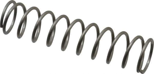 Value Collection - 0.48" OD, 0.047" Wire, 2" Free Length, Compression Spring - 6.7 Lb Spring Rating, Stainless Steel - Industrial Tool & Supply