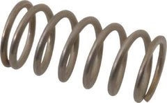 Value Collection - 0.48" OD, 0.054" Wire, 1" Free Length, Compression Spring - 23.42 Lb Spring Rating, Stainless Steel - Industrial Tool & Supply