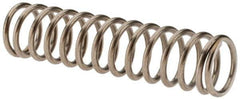 Value Collection - 0.48" OD, 0.054" Wire, 2" Free Length, Compression Spring - 11.04 Lb Spring Rating, Stainless Steel - Industrial Tool & Supply