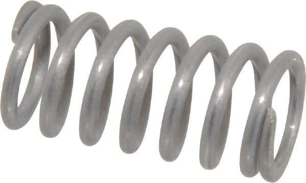 Value Collection - 0.48" OD, 0.062" Wire, 1" Free Length, Compression Spring - 40.15 Lb Spring Rating, Stainless Steel - Industrial Tool & Supply