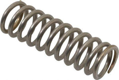 Value Collection - 0.48" OD, 0.062" Wire, 1-1/2" Free Length, Compression Spring - 25.56 Lb Spring Rating, Stainless Steel - Industrial Tool & Supply