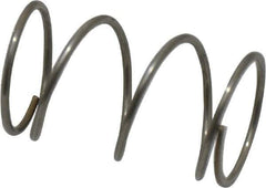 Value Collection - 0.6" OD, 0.041" Wire, 1" Free Length, Compression Spring - 6.5 Lb Spring Rating, Stainless Steel - Industrial Tool & Supply