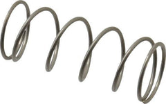 Value Collection - 0.6" OD, 0.041" Wire, 1-1/2" Free Length, Compression Spring - 4.21 Lb Spring Rating, Stainless Steel - Industrial Tool & Supply