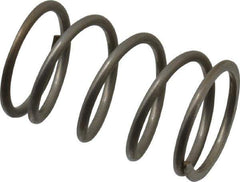Value Collection - 0.6" OD, 0.054" Wire, 1" Free Length, Compression Spring - 17.39 Lb Spring Rating, Stainless Steel - Industrial Tool & Supply