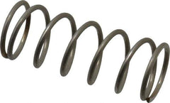 Value Collection - 0.6" OD, 0.054" Wire, 1-1/2" Free Length, Compression Spring - 11.14 Lb Spring Rating, Stainless Steel - Industrial Tool & Supply