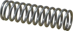 Value Collection - 0.6" OD, 0.072" Wire, 2" Free Length, Compression Spring - 21.84 Lb Spring Rating, Stainless Steel - Industrial Tool & Supply