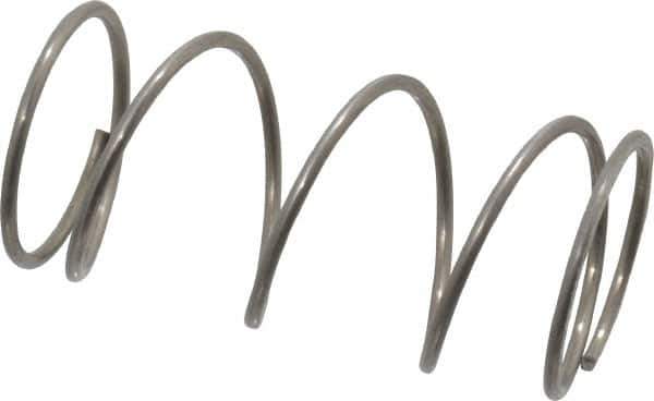 Value Collection - 0.72" OD, 0.047" Wire, 1-1/2" Free Length, Compression Spring - 5.13 Lb Spring Rating, Stainless Steel - Industrial Tool & Supply