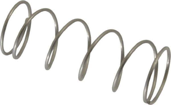 Value Collection - 0.72" OD, 0.047" Wire, 2" Free Length, Compression Spring - 3.78 Lb Spring Rating, Stainless Steel - Industrial Tool & Supply