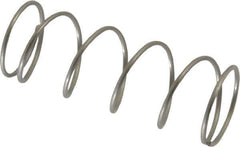 Value Collection - 0.72" OD, 0.047" Wire, 2" Free Length, Compression Spring - 3.78 Lb Spring Rating, Stainless Steel - Industrial Tool & Supply