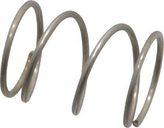 Value Collection - 0.72" OD, 0.054" Wire, 1" Free Length, Compression Spring - 12.59 Lb Spring Rating, Stainless Steel - Industrial Tool & Supply