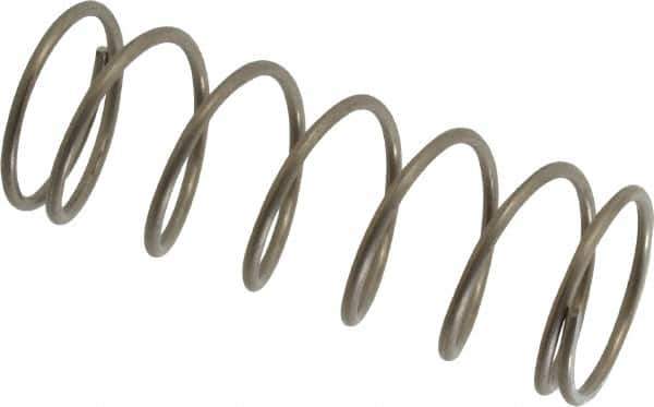 Value Collection - 0.72" OD, 0.054" Wire, 2" Free Length, Compression Spring - 5.94 Lb Spring Rating, Stainless Steel - Industrial Tool & Supply