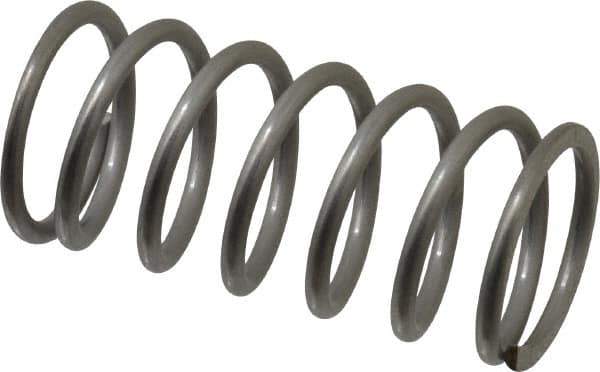 Value Collection - 0.72" OD, 0.072" Wire, 1-1/2" Free Length, Compression Spring - 21.64 Lb Spring Rating, Stainless Steel - Industrial Tool & Supply