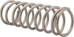 Value Collection - 0.72" OD, 0.072" Wire, 2" Free Length, Compression Spring - 15.81 Lb Spring Rating, Stainless Steel - Industrial Tool & Supply