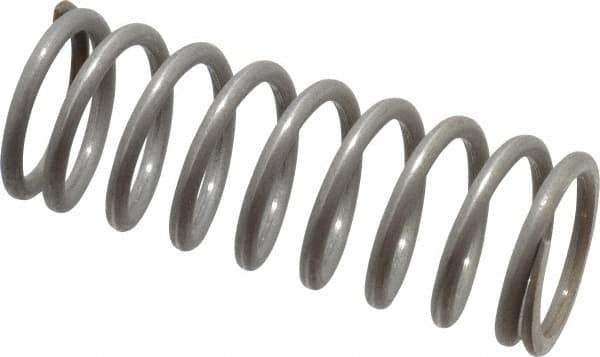 Value Collection - 0.72" OD, 0.08" Wire, 2" Free Length, Compression Spring - 23.32 Lb Spring Rating, Stainless Steel - Industrial Tool & Supply