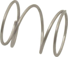 Value Collection - 0.85" OD, 0.054" Wire, 1" Free Length, Compression Spring - 10.18 Lb Spring Rating, Stainless Steel - Industrial Tool & Supply