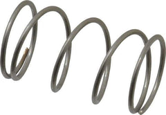 Value Collection - 0.85" OD, 0.054" Wire, 1-1/2" Free Length, Compression Spring - 6.52 Lb Spring Rating, Stainless Steel - Industrial Tool & Supply