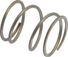 Value Collection - 0.85" OD, 0.062" Wire, 1" Free Length, Compression Spring - 15.91 Lb Spring Rating, Stainless Steel - Industrial Tool & Supply